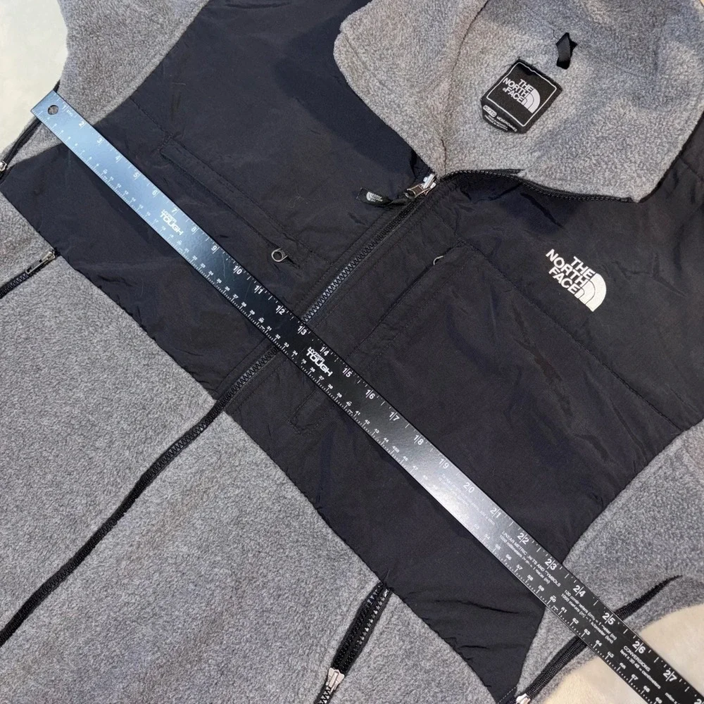 The North Face Denali Fleece Jacket Mens XL Gray Black Full Zip Denali 1